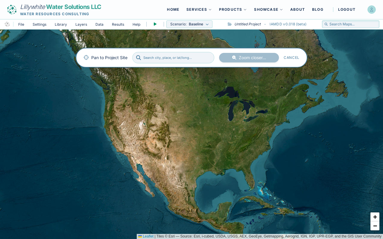 Pan to Project Site - New Blank Model