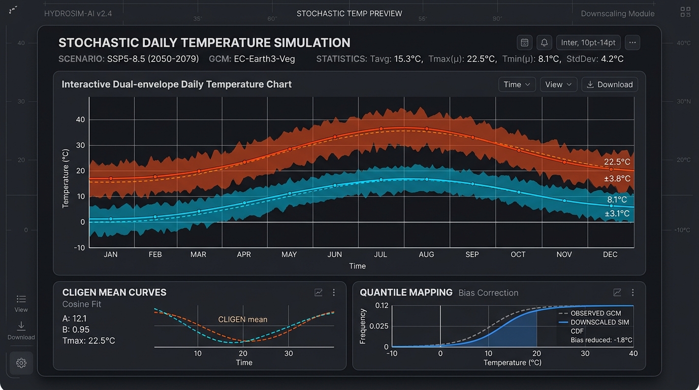 Stochastic Daily Climate Simulator